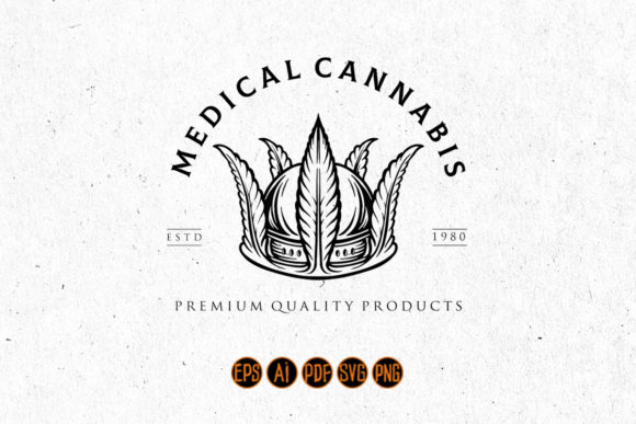 King Medical Five Leaf Logo Design