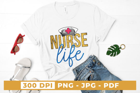 Nurse Life PNG Sublimation Design