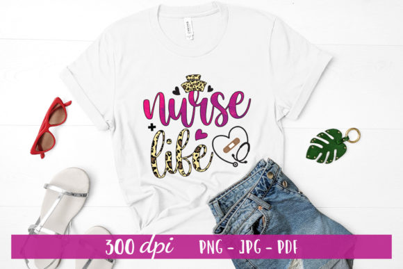 Nurse Life Sublimation Design