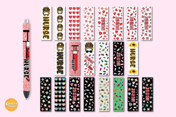 Nurse Pen Wrap Bundle: Graphics and Crafts for Branding