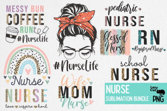 Nurse Sublimation Bundle: Graphics and Crafts for Real Projects