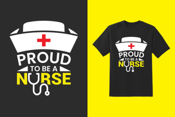 Proud Nurse T-Shirt Graphics for Crafts