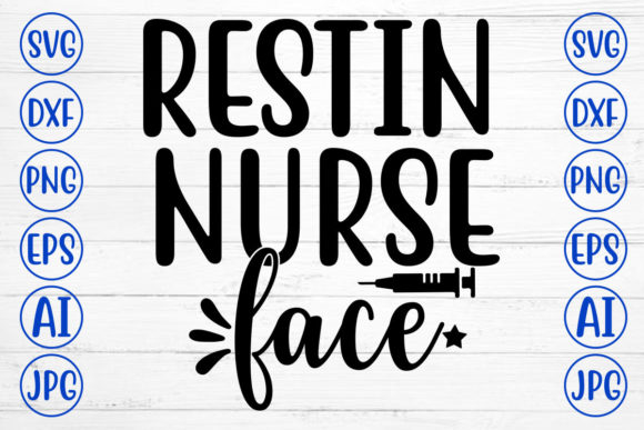 RESTIN NURSE FACE Graphics and Crafts