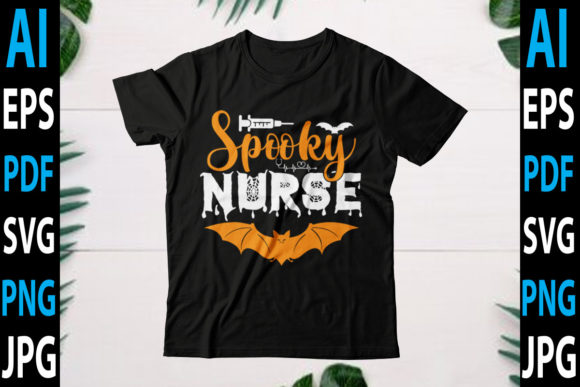 Spooky Nurse Graphics for Crafts and Digital Products